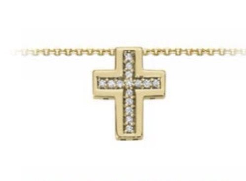 Collana Oro Gioia Donna in Oro giallo Diamante 0.04 Ct OPF12795.004 - OPF12795.004